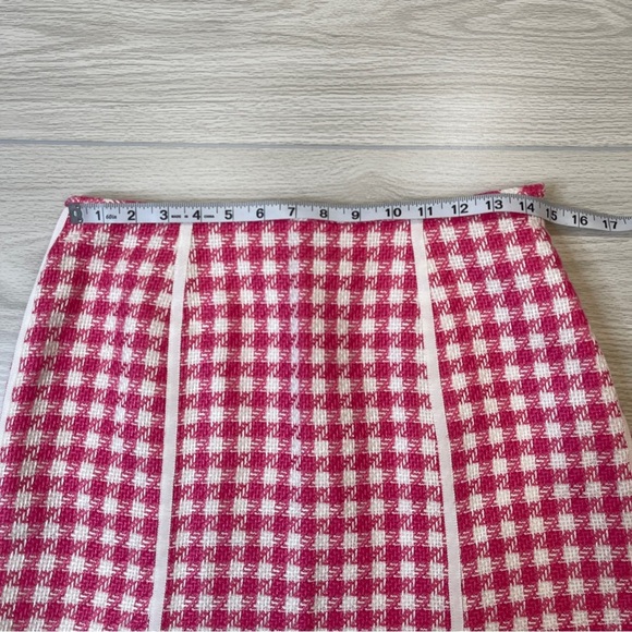 Isabel & Nina Pink White Tweed Blazer Skirt Set Coquette Chic Women’s size 8 - Picture 16 of 17